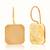 Gold plated earrings in sterling silver