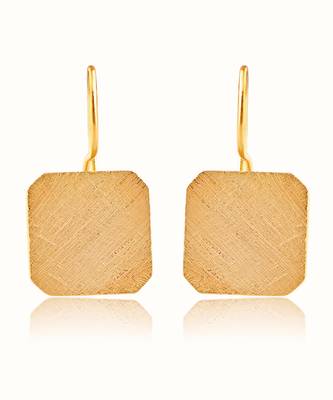 Gold plated earrings in sterling silver 3