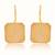 Gold plated earrings in sterling silver