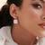 Silver Plated earrings in sterling silver