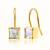 Gold plated earrings in sterling silver