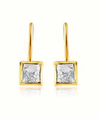 Gold plated earrings in sterling silver 3