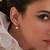 Gold plated earrings in sterling silver