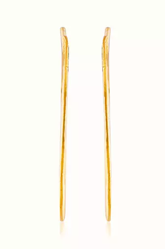 Gold plated hoop earrings in sterling silver