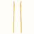Gold plated hoop earrings in sterling silver