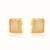Gold plated stud earrings in sterling silver