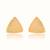 Gold plated stud earrings in sterling silver