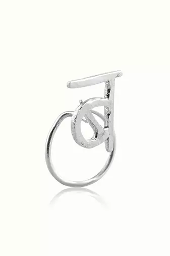 Silver Plated nose ring in sterling silver