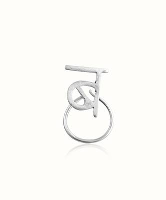 Silver Plated nose ring in sterling silver 3