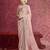 Peach sequin embroidery saree     soft, feminine elegance