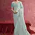 Sky-blue sequin embroidery saree   fresh & graceful