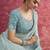 Sky-blue sequin embroidery saree     fresh & graceful