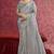 Gray sequin embroidery saree – chic & sophisticated