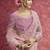 Pink sequin embroidery saree     classic celebration shade