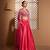 Hot Pink plain Satin Lehenga