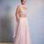 pink plain Georgette Lehenga
