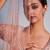 rose embroidered Organza Lehenga