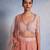 rose embroidered Organza Lehenga