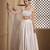 white plain Satin Lehenga