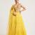 Mustard Yellow embroidered Georgette Lehenga