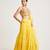 Mustard Yellow embroidered Georgette Lehenga