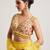 Mustard Yellow embroidered Georgette Lehenga
