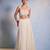 Off white plain Organza Lehenga