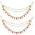 Traditional pearl layered hair chain/ear chain accessories with hook for women (e3213q)