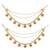 Traditional flower pearl layered hair chain/ear chain accessories with hook for women (e3214q)