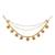 Traditional flower pearl layered hair chain/ear chain accessories with hook for women (e3214q)