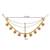 Traditional flower pearl layered hair chain/ear chain accessories with hook for women (e3214q)