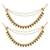 Traditional kundan & pearl hair chain/ear chain accessories with hook for women (e3215g)