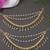 Traditional kundan & pearl drop hair chain/ear chain accessories with hook for women (e3217g)