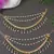 Traditional kundan & pearl drop hair chain/ear chain accessories with hook for women 