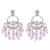 Traditional handcrafted kundan pearl chandbali dangle earrings for women 