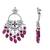 Traditional handcrafted kundan pearl chandbali dangle earrings for women (e3222zwi)