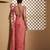 Pink plain chiffon saree
