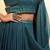 Blue plain georgette saree