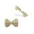 Set of 6 multicolour plaid bow sarees brooch | combo set saree pin