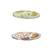 Set of 6 multicolour heart design printed oval shape sarees brooch | combo set saree pin