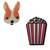 Set of 3 multicolour lapel pin combo for kids