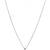 Silver plated american diamond studded pendant with chain
