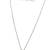 Silver plated american diamond studded pendant with chain