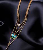 Gold-plated butterfly layered link chain