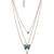 Gold-plated butterfly layered link chain