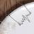 Silver plated heart beat pendant with chain