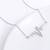 Silver plated heart beat pendant with chain