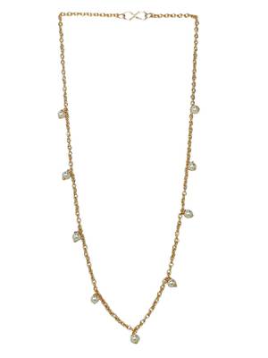 Gold-plated artificial beads chain 2