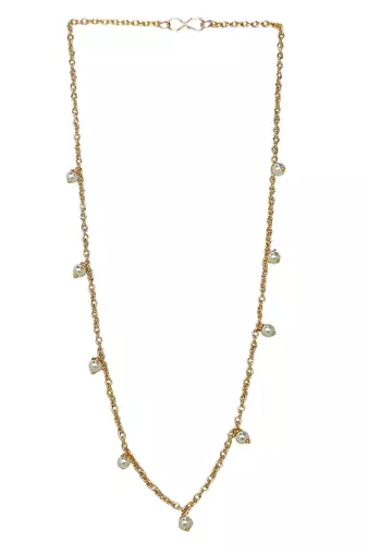 Gold-plated artificial beads chain
