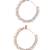 Gold-plated pearl and mirror studded anklet | wedding payal